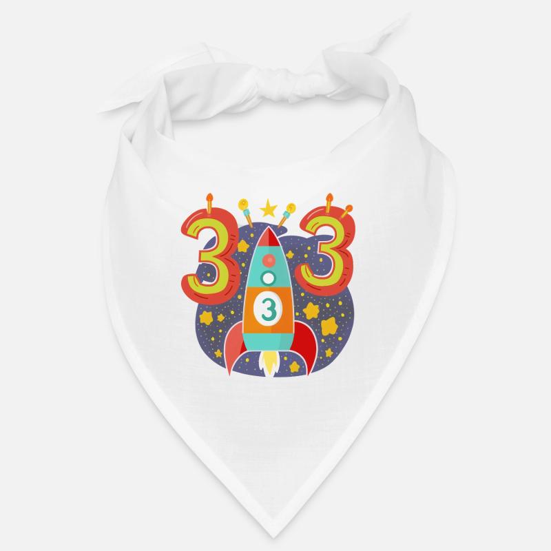 Anniversaire 3 ans Rocket Boy Trois Bandana