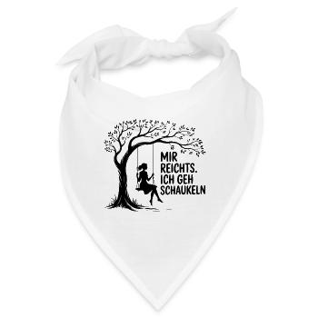ICH WILL SCHAUKELN. KEINE LUST AUF MENSCHEN - Bandana - Weiß - Vorne