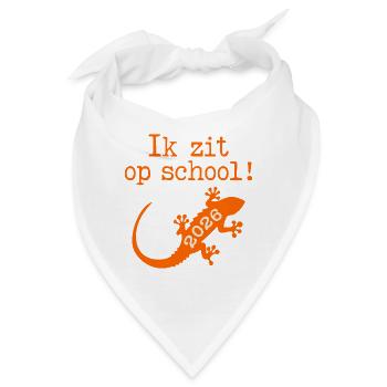 Ich bin in der Schule - Bandana - Weiß - Vorne