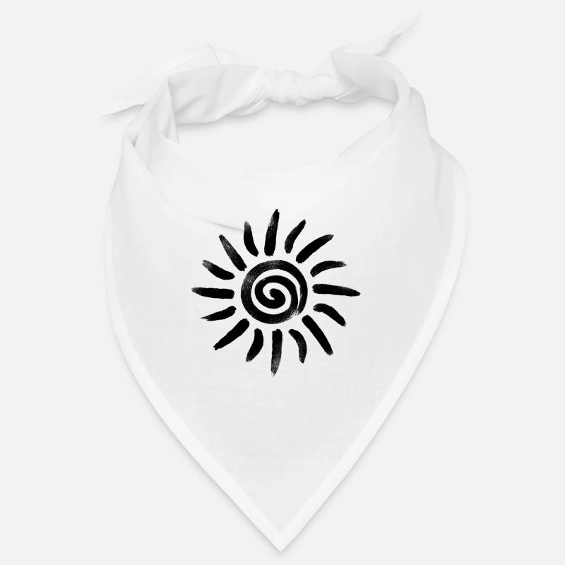 minimalist sun symbol Bandana