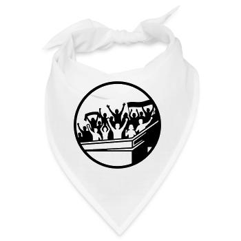 Fans Stadion Silhouette - Bandana - Weiß - Vorne