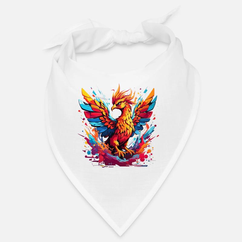 Fire Phoenix Color Explosion Bandana