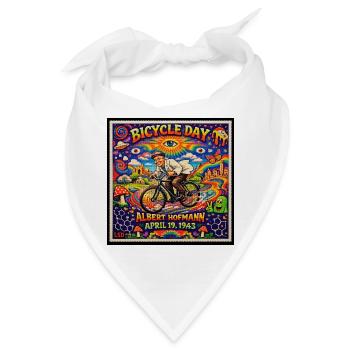 Albert Hofmann Bicycle Day - Bandana - Weiß - Vorne