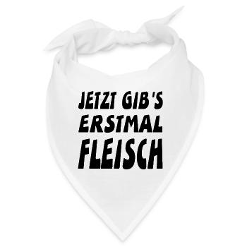 Fleisch - Bandana - Weiß - Vorne