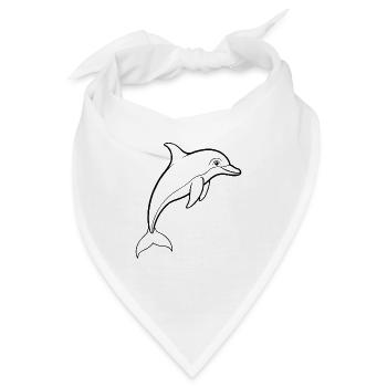 Delfin - Bandana - Weiß - Vorne