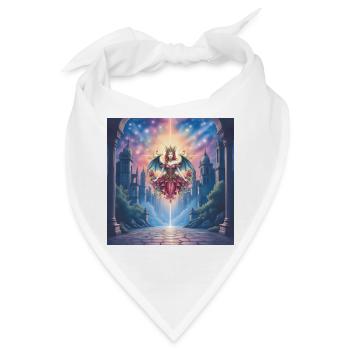 Geflügelte Königin im Himmlischen Portal - Bandana - Weiß - Vorne