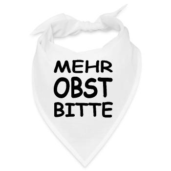 Obst - Bandana - Weiß - Vorne