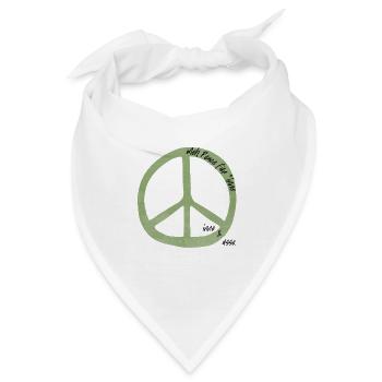meh Peace - Bandana - Weiß - Vorne
