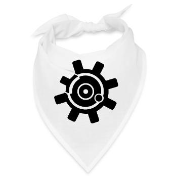 AR-15 Bolt Face Five Six 5,56mm 556 Stoßdämpfer - Bandana - Weiß - Vorne