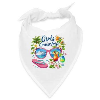 Girls Cruise Trip Kreuzfahrt Urlaub - Bandana - Weiß - Vorne