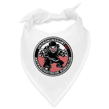Unordnungsamt Delmenhorst Clown Sticker - Bandana - Weiß - Vorne