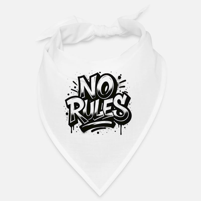 No Rules Graffiti Design Bandana