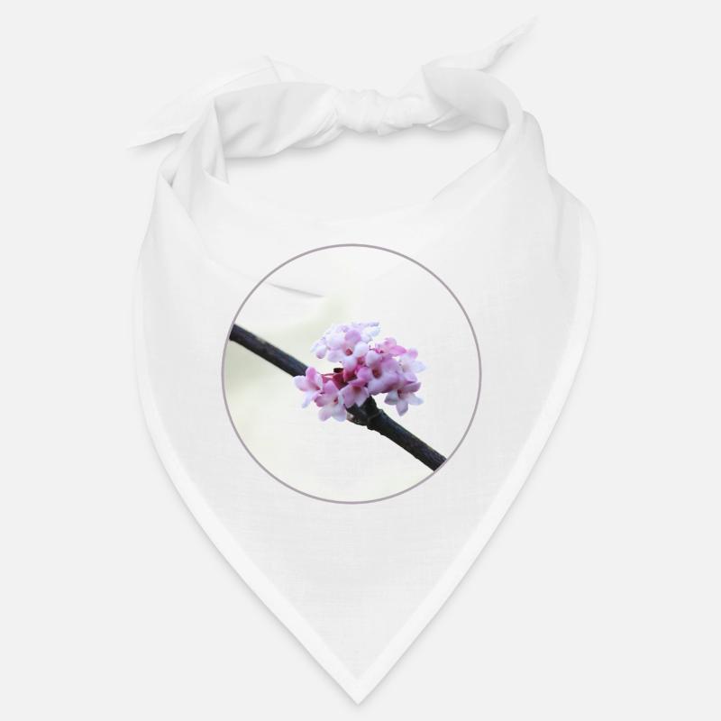 Fleur rose et blanche délicate, fleur blanche Bandana