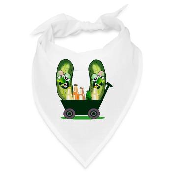 Handkarren-Gartenarbeit Camping Gurken - Bandana - Weiß - Vorne