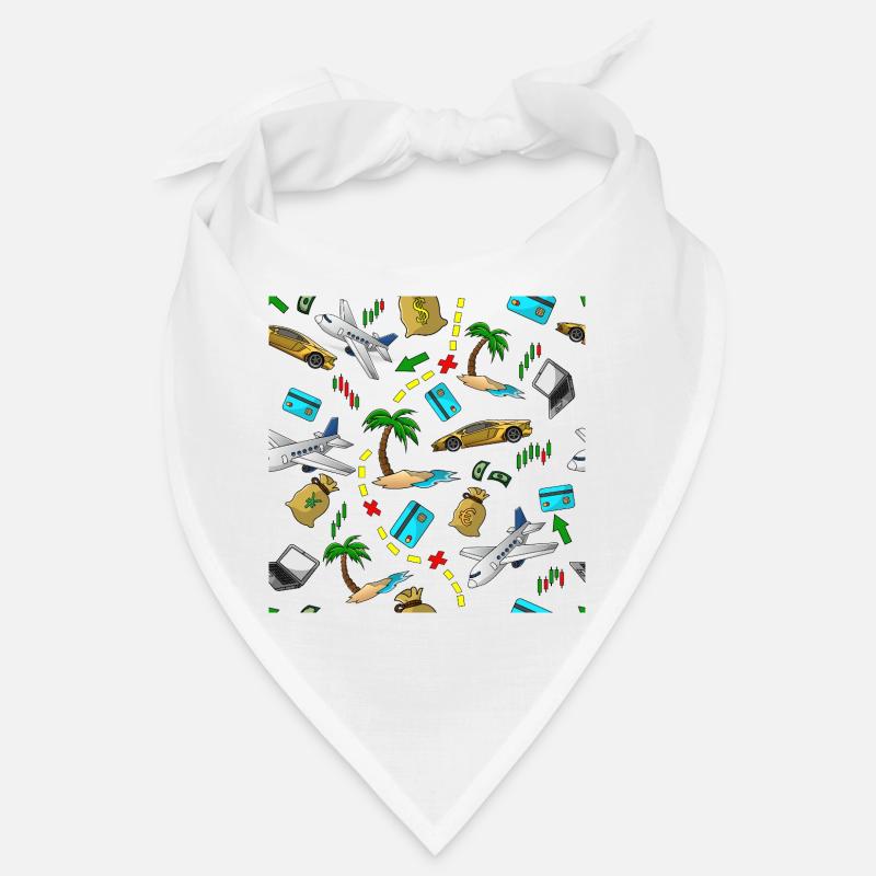 Schéma d’argent de voyage Bandana
