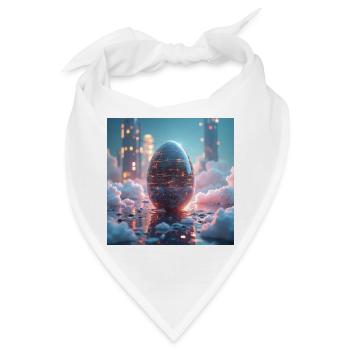 Ostern in der Zukunft - Bandana - Weiß - Vorne