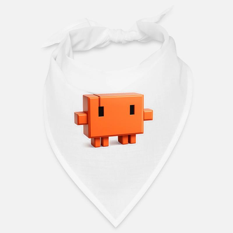 Claude Code Pixel 3D Mascot Cute Dev Sticker Bandana