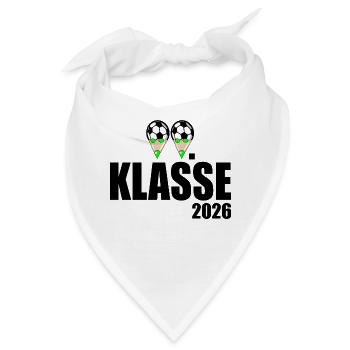 Fußball 2. Klasse 2026 - Bandana - Weiß - Vorne