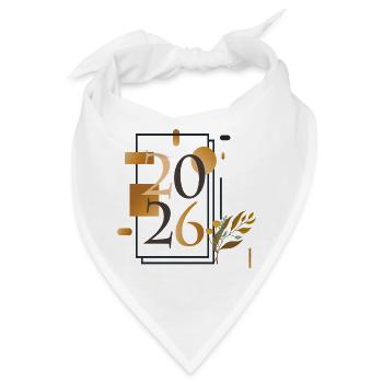 mein Jahr 2026 - Bandana - Weiß - Vorne