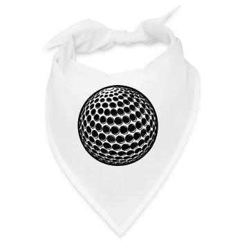 Golfball - Bandana - Weiß - Vorne