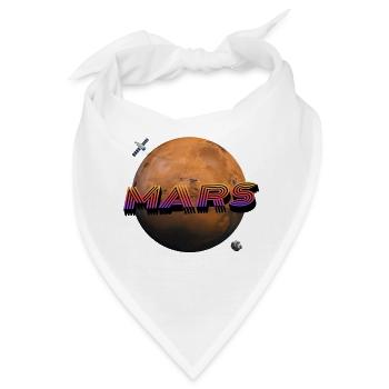 Mars – Weltraumserie - Bandana - Weiß - Vorne