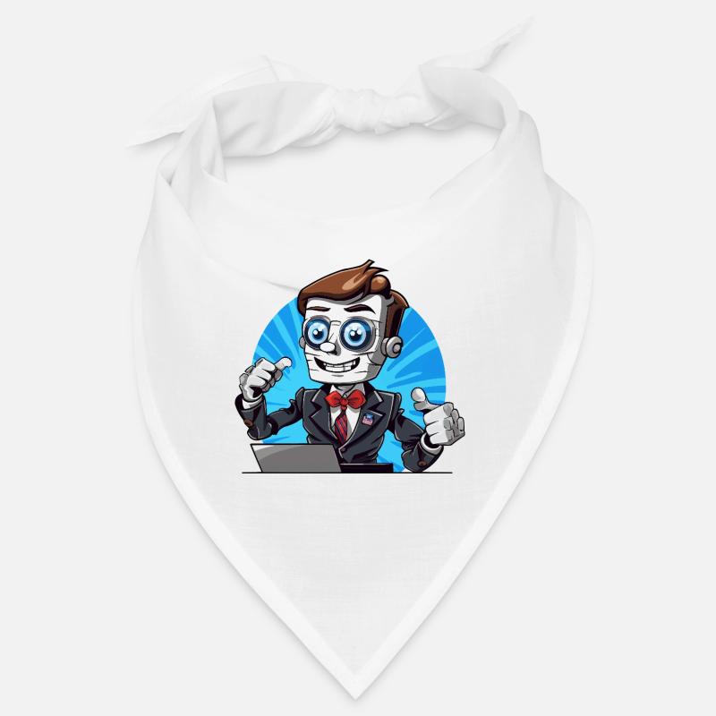 Robot streamer in a suit Bandana