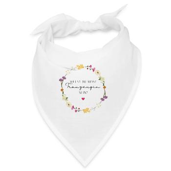 Trauzeugin fragen Idee - Bandana - Weiß - Vorne