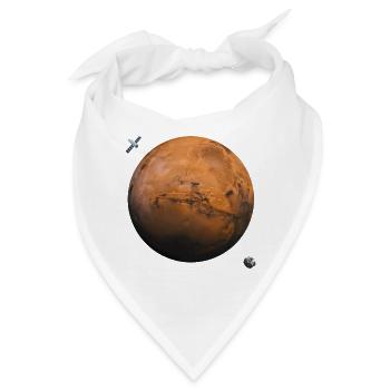 Planet Mars - Bandana - Weiß - Vorne