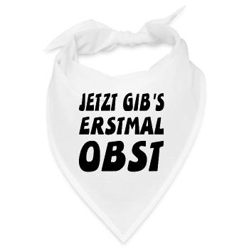 Obst - Bandana - Weiß - Vorne