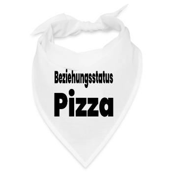 Pizza - Bandana - Weiß - Vorne
