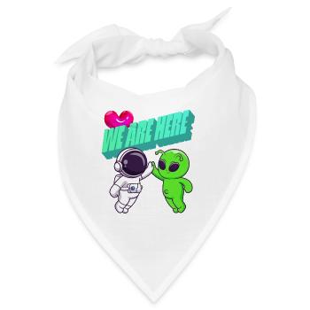 Wir sind hier – Alien-Zeichentrickserie - Bandana - Weiß - Vorne