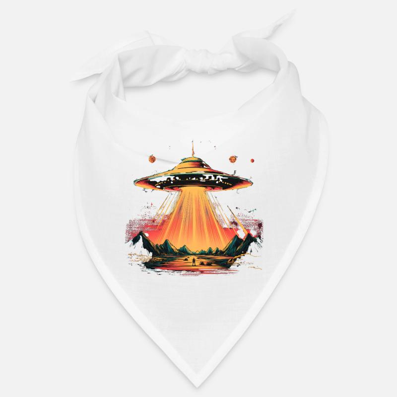 UFO arc over mountains Bandana