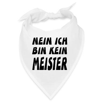 Meister - Bandana - Weiß - Vorne