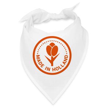 Hergestellt in Holland - Bandana - Weiß - Vorne