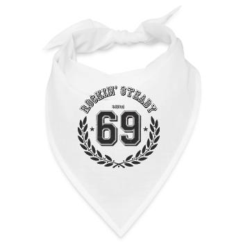Vintage 69 Rockin' Steady since 69 - Bandana - Weiß - Vorne