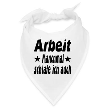 Arbeit - Bandana - Weiß - Vorne