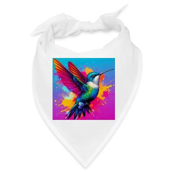 Kolibri - Bandana - Weiß - Vorne