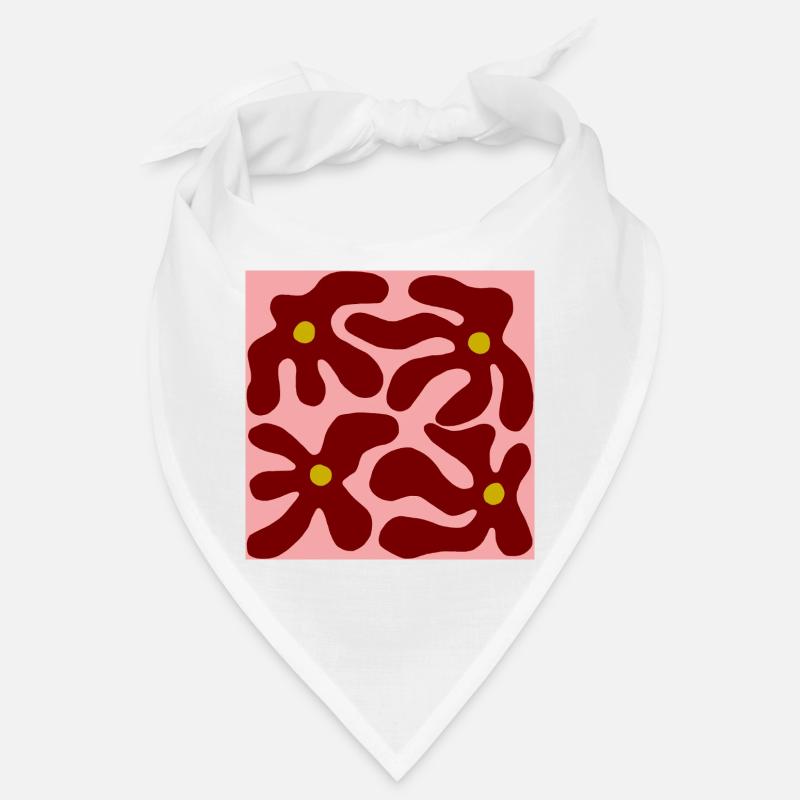 Red Flowers Organic Design -V3 Bandana