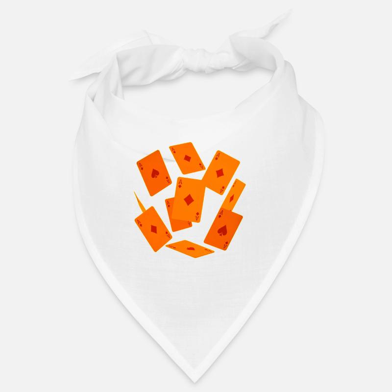 Oranje Aces Speelkaarten Bandana