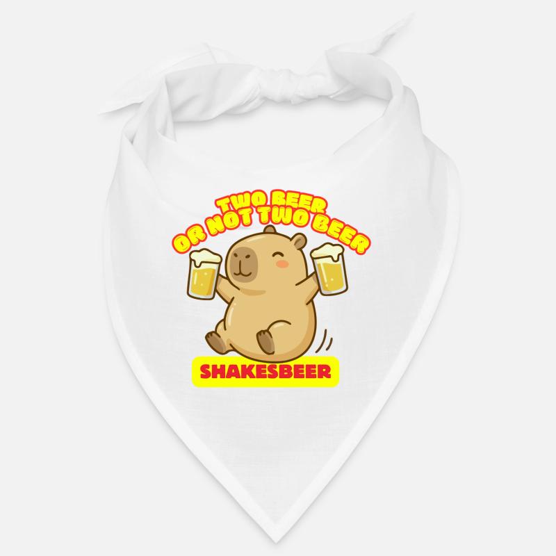 Two Beer Or Not Two Beer - Shakesbeer - Capybara Bandana
