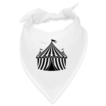Zirkuszelt - Bandana - Weiß - Vorne