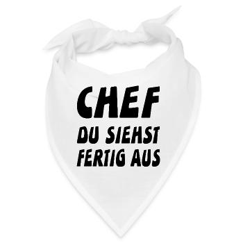 Chef - Bandana - Weiß - Vorne