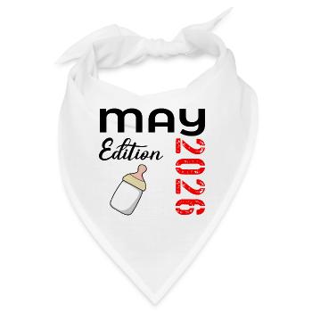 Geburt des Babys Mai 2026 - Bandana - Weiß - Vorne