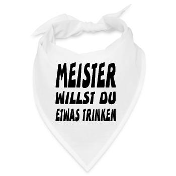 Meister - Bandana - Weiß - Vorne