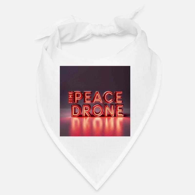 Peace Drone Neon Sign Bandana