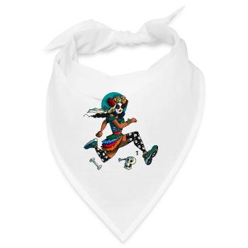 Dia Muertos Runner - Bandana - Weiß - Vorne