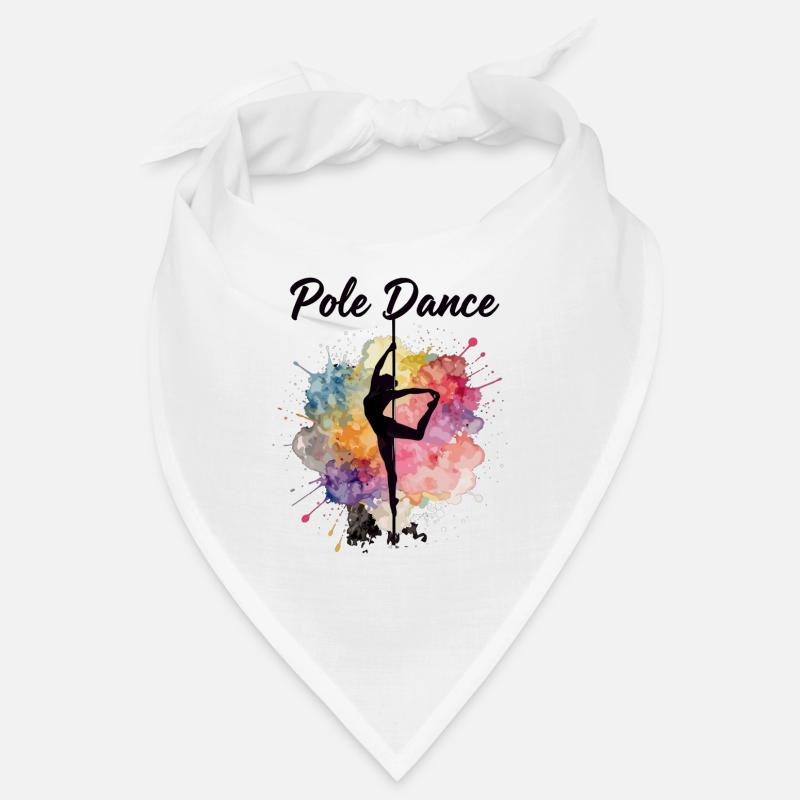 Pole Dance Silhouette – Watercolor Art Design Bandana
