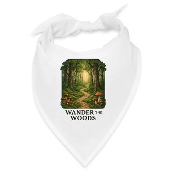 Waldpfad Wander durch den Wald - Bandana - Weiß - Vorne