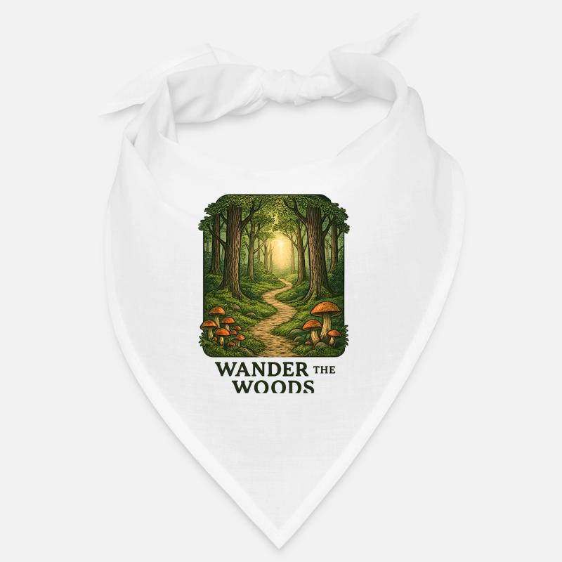 Waldpfad Wander durch den Wald Bandana