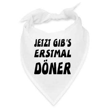 Döner - Bandana - Weiß - Vorne